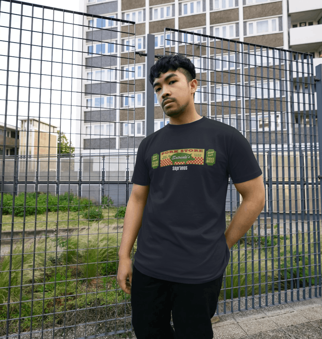 Navy Blue Printed T-shirt