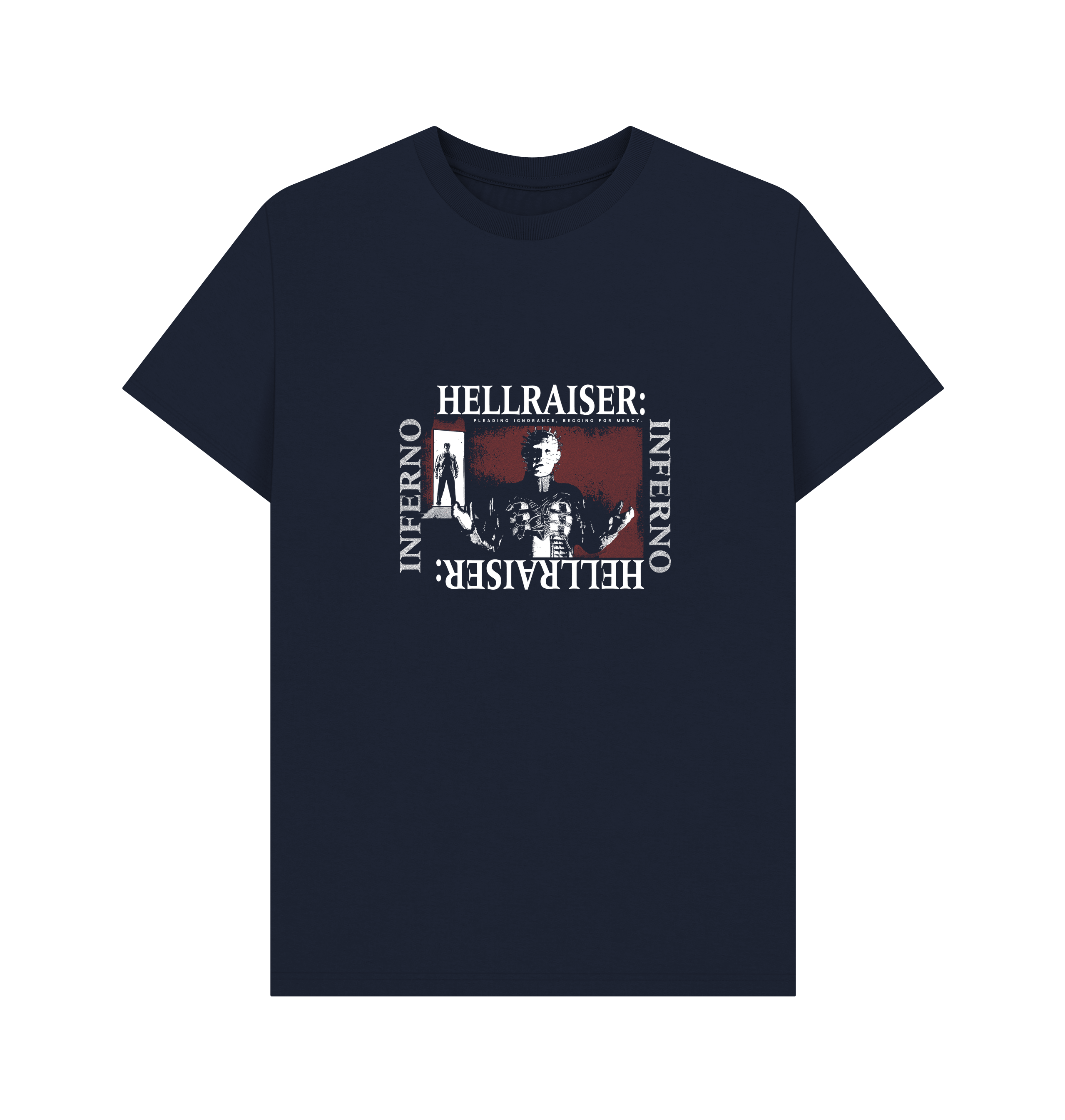 Navy Blue Printed T-shirt