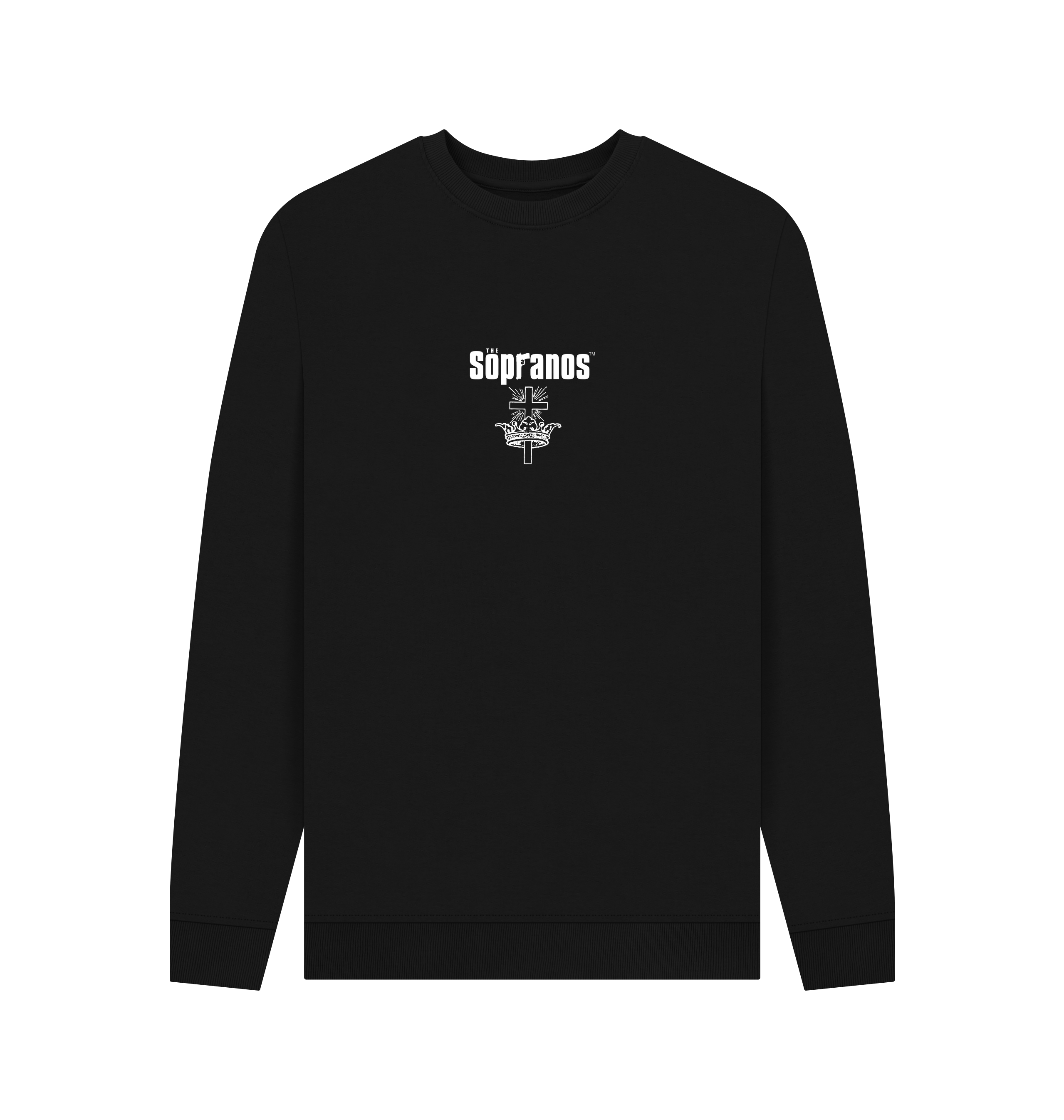 Black Printed Sweater