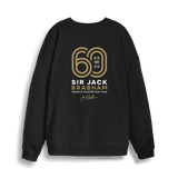 Black Printed Sweater Back