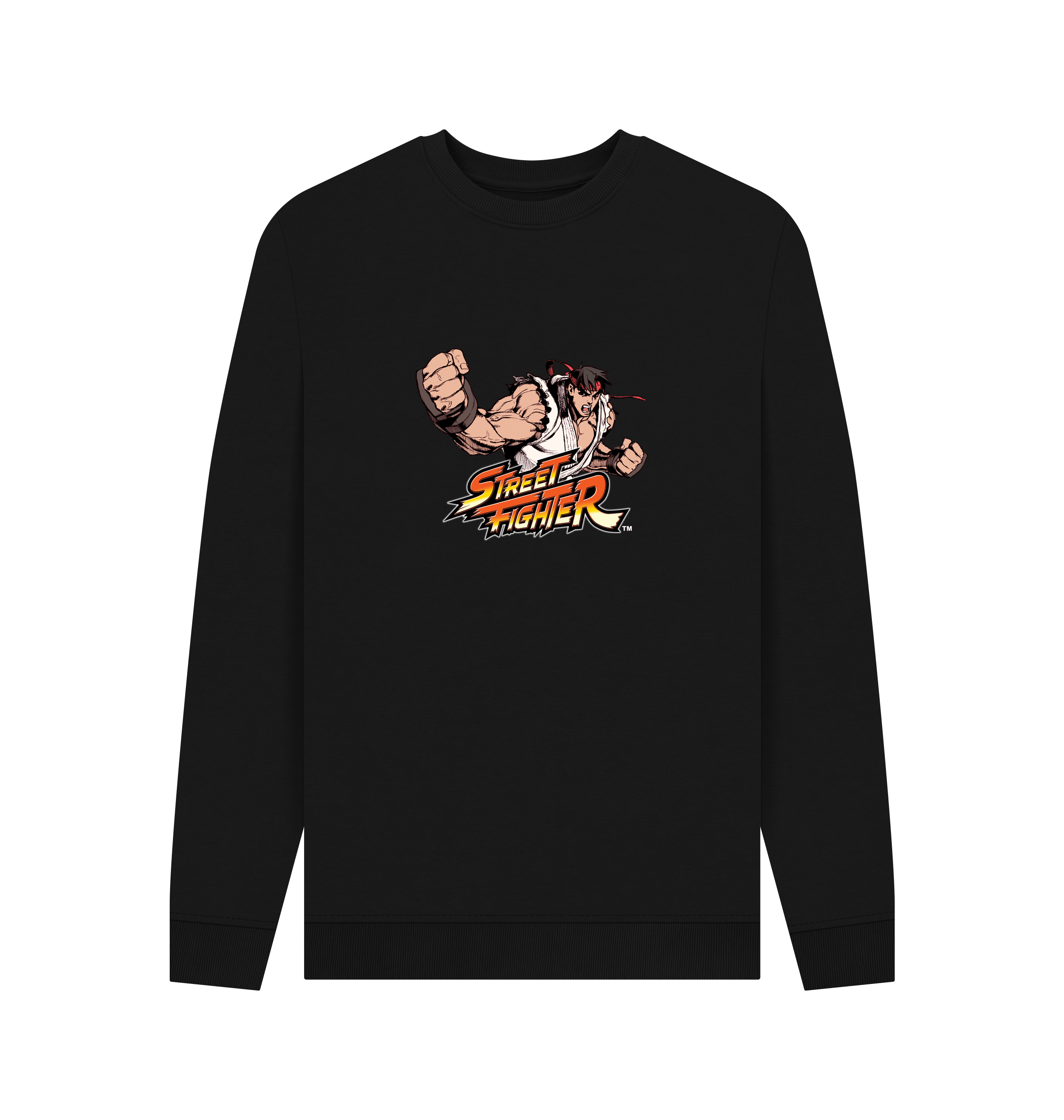 Black Printed Sweater