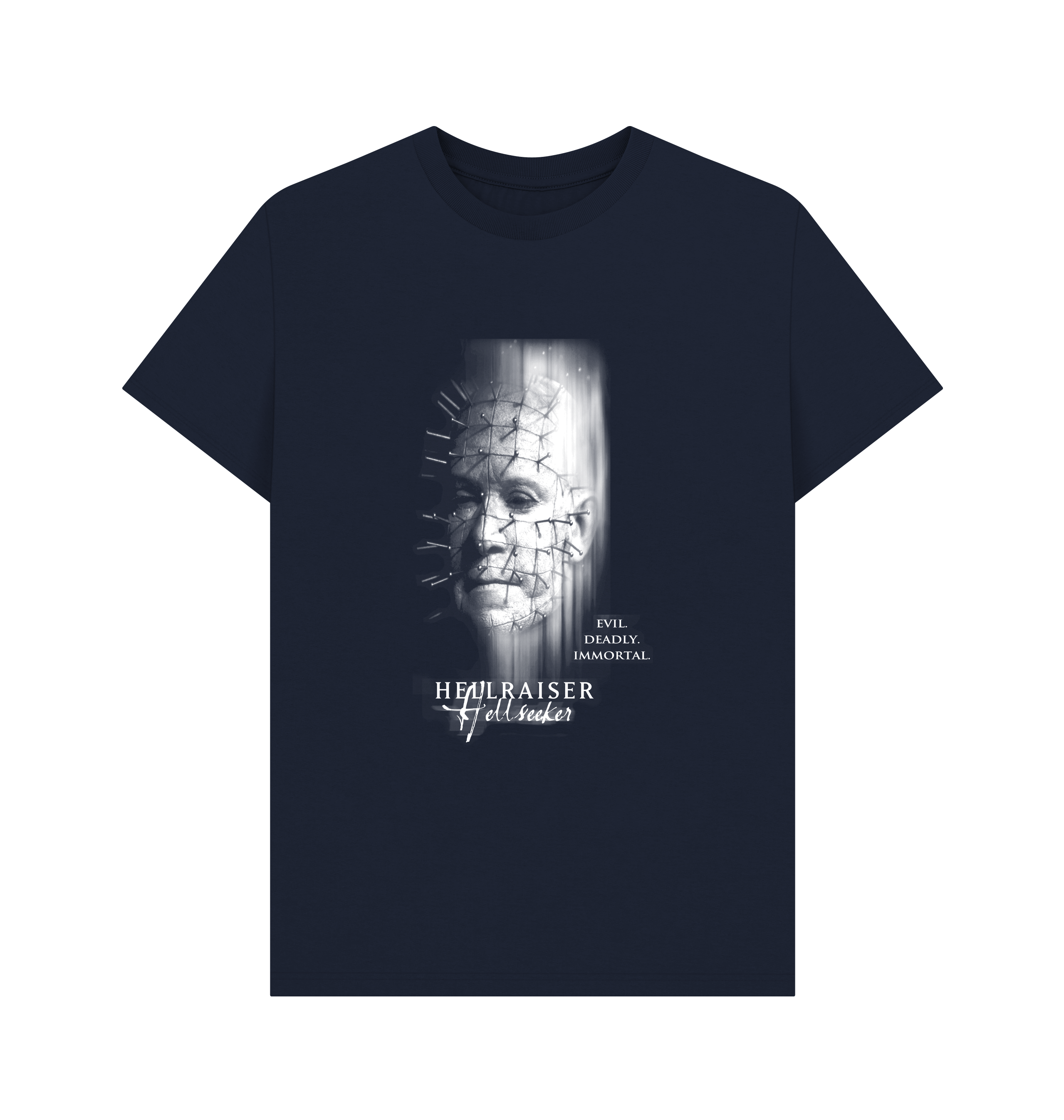 Navy Blue Printed T-shirt