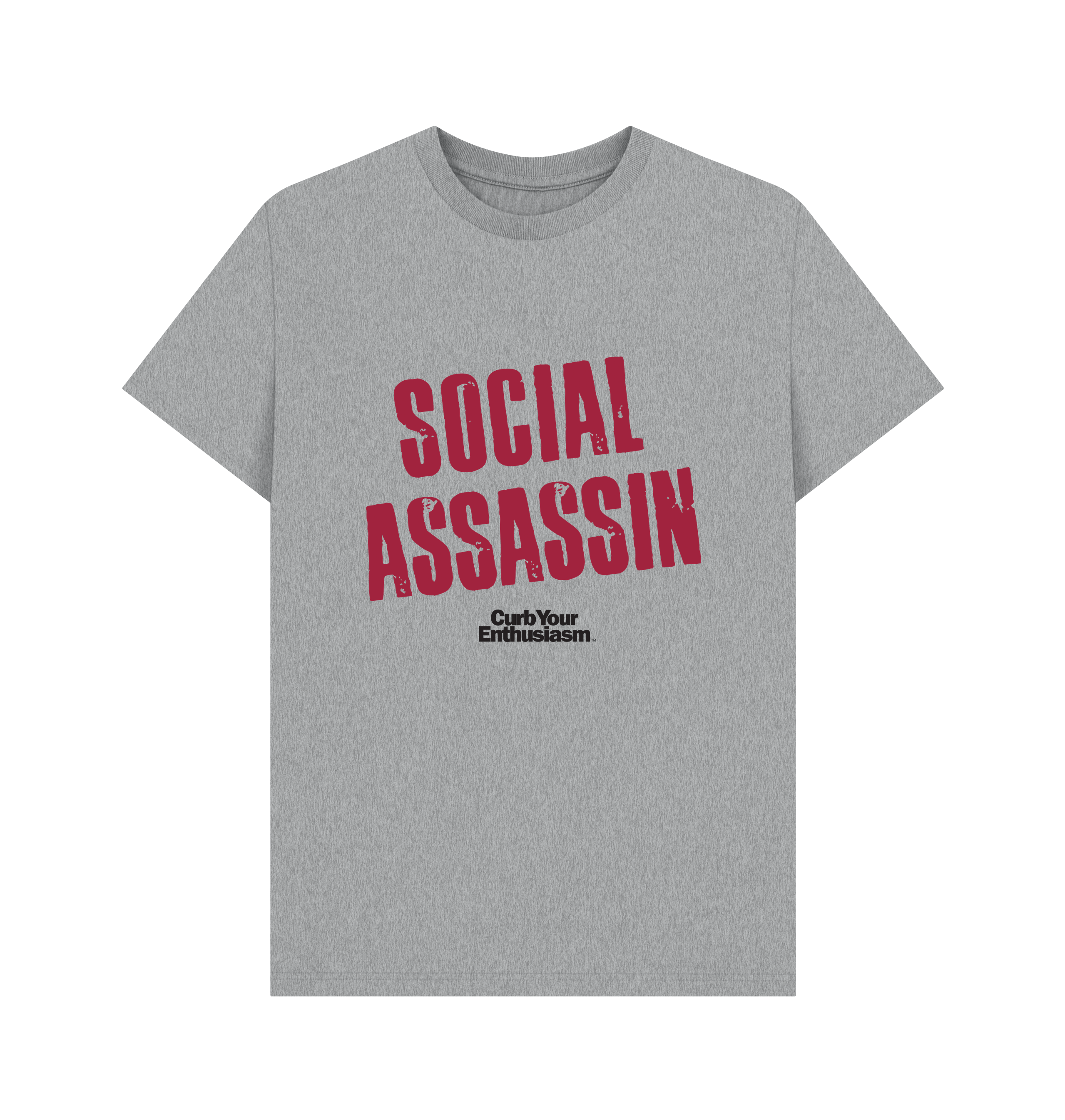 Athletic Grey Printed T-shirt