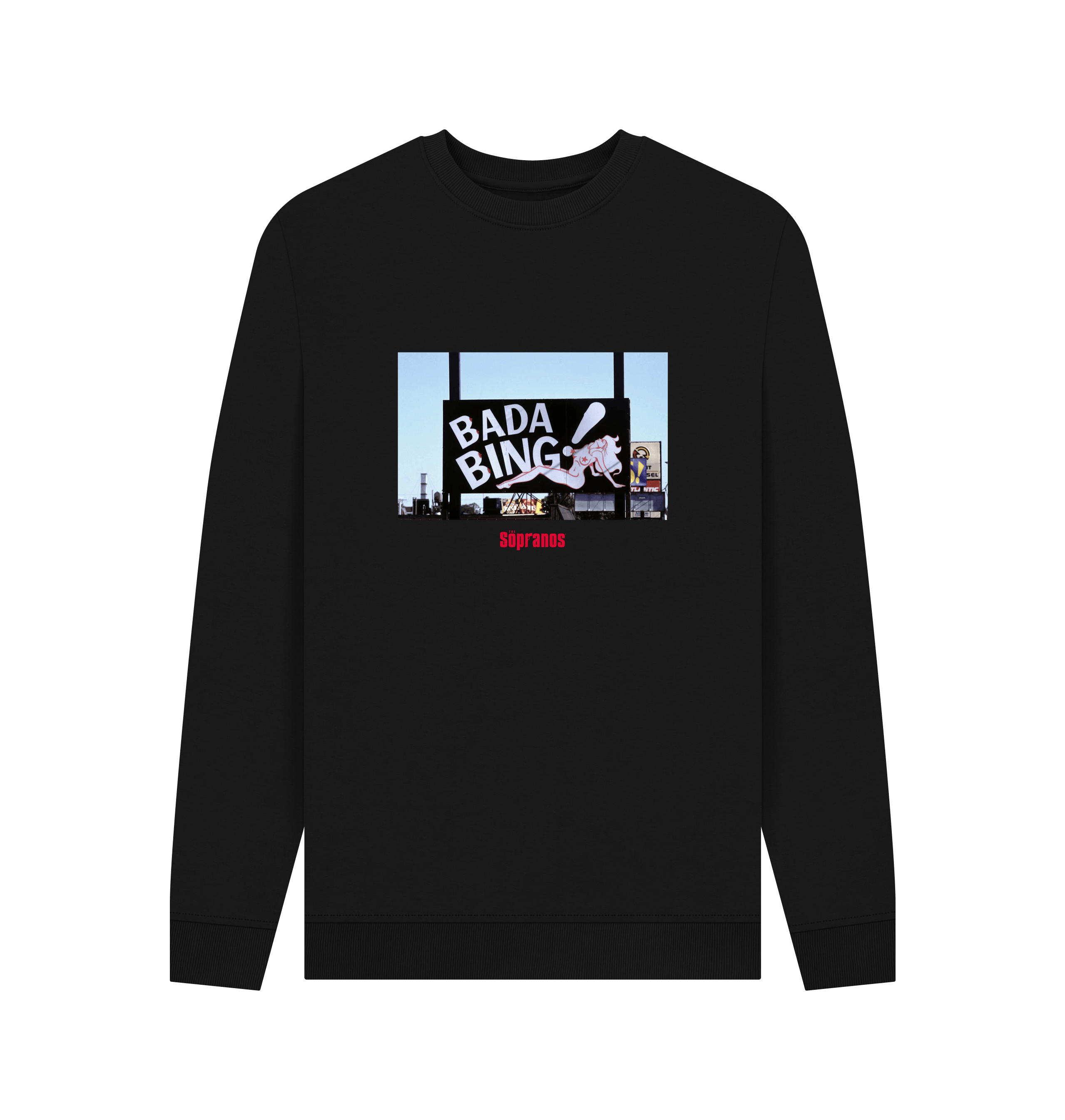 Black Printed Sweater