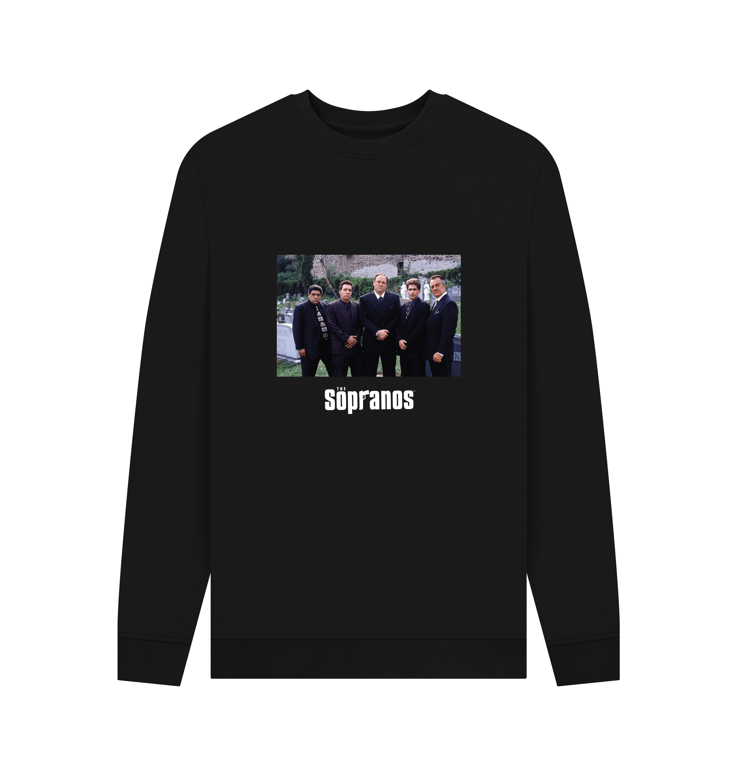 Black Printed Sweater