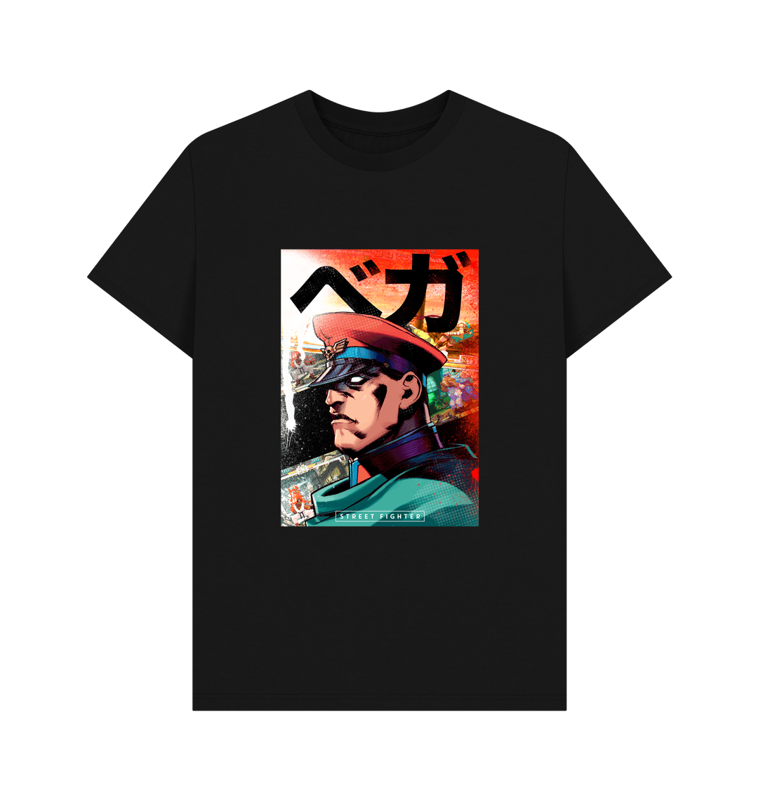 Street Fighter  M Bison Black  T-Shirt
