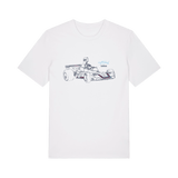 White Printed T-shirt Front