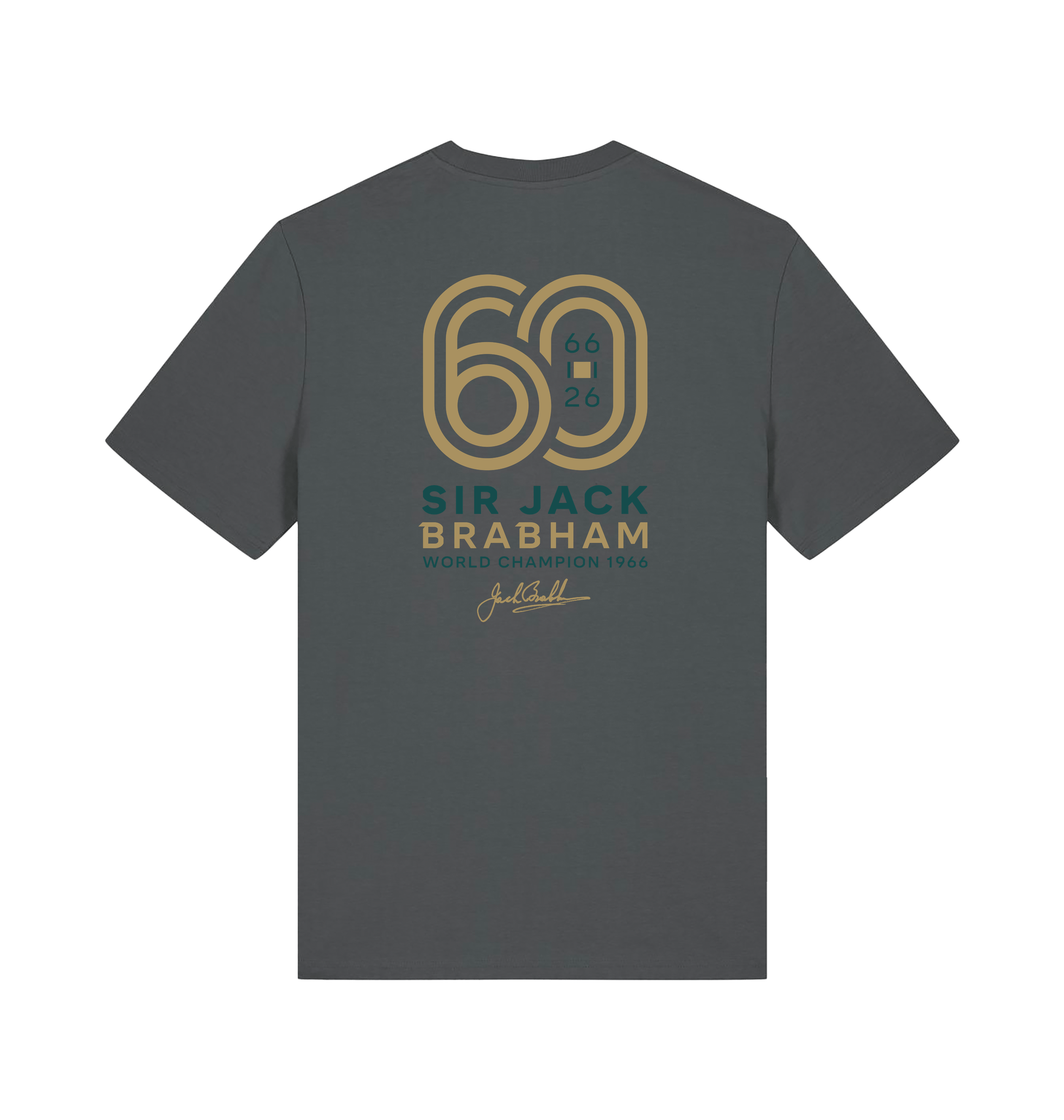 Anthracite Printed T-shirt Back