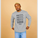 Curb Your Enthusiasm Official Pretty Good Graphic Heather Grey Sweatshirt