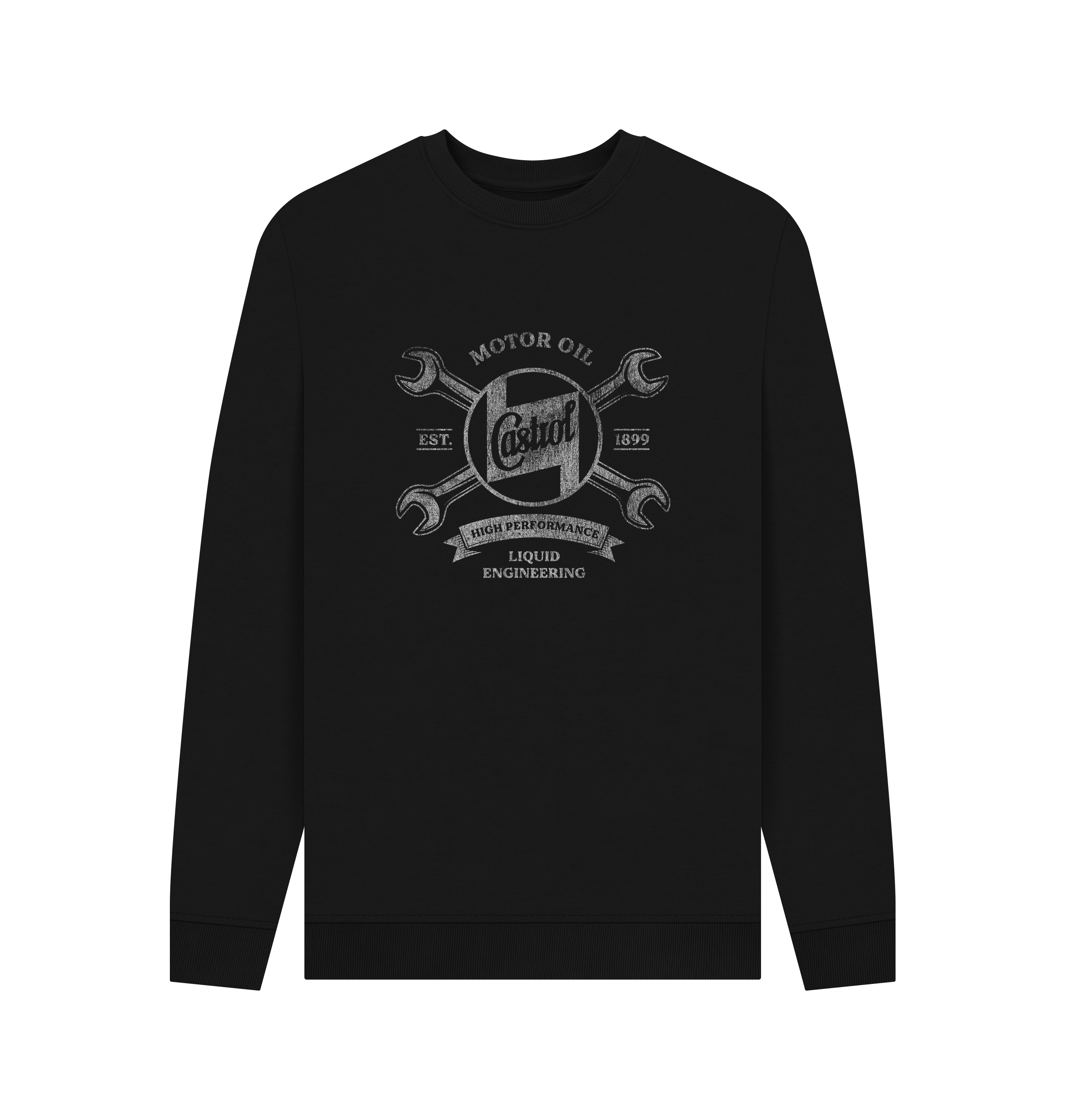 Black Printed Sweater