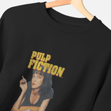 Pulp Fiction Offical Mia Wallace Black Graphic Sweatshirt